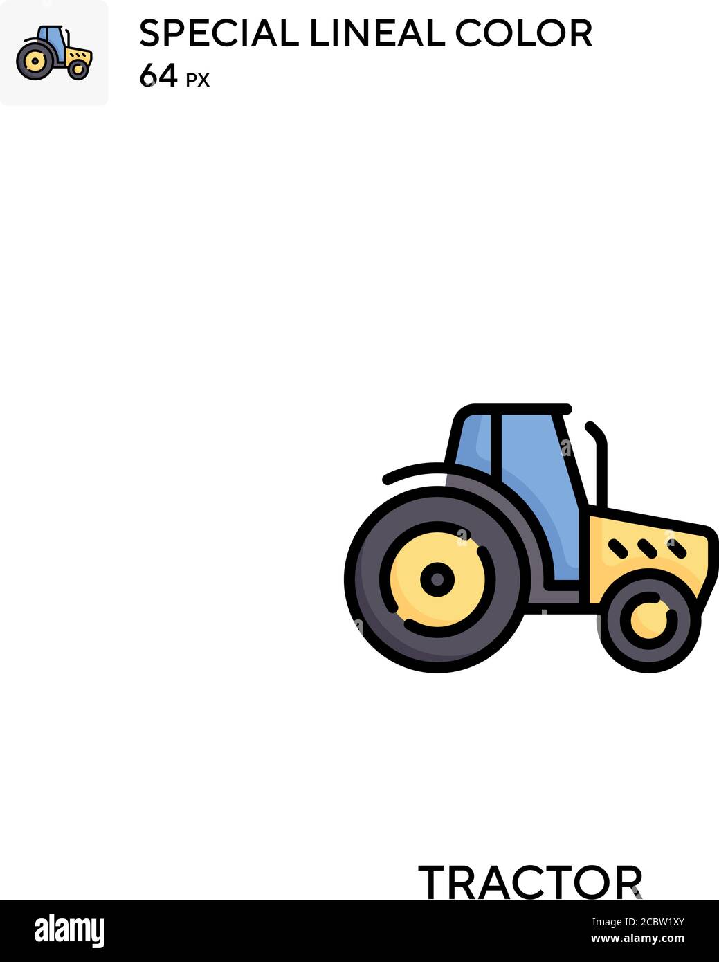 Tractor Special lineal color vector icon. Tractor icons for your ...