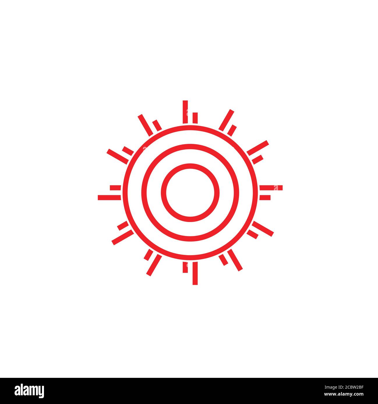 sunrays simple swirl symbol logo vector Stock Vector
