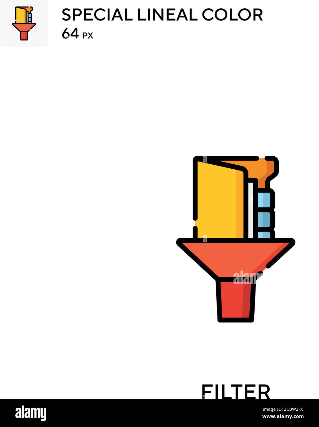 Filter Special lineal color vector icon. Filter icons for your business ...