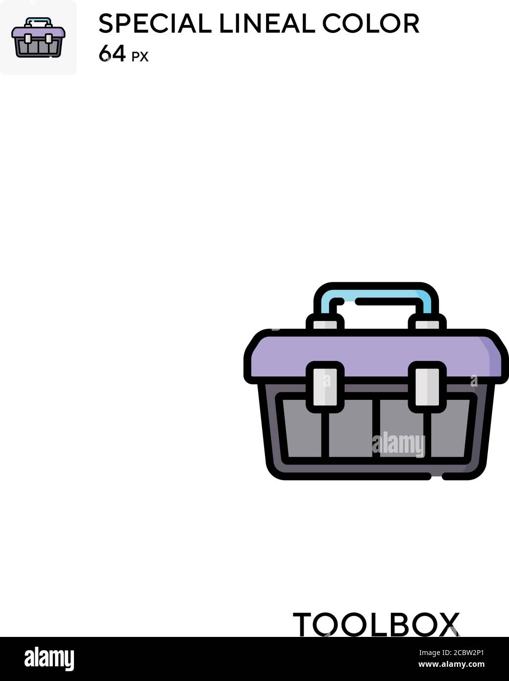 Toolbox Special lineal color vector icon. Toolbox icons for your ...