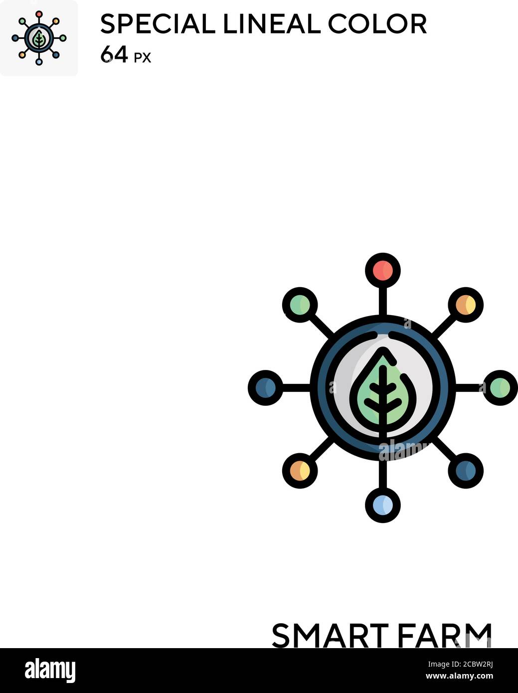 Smart farm Special lineal color vector icon. Smart farm icons for your ...