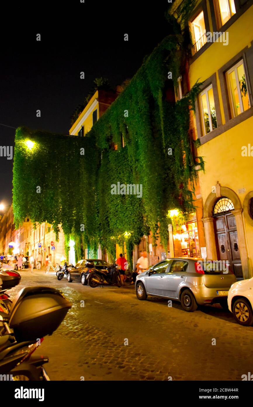 Restaurant buildings in Rome Stock Photo