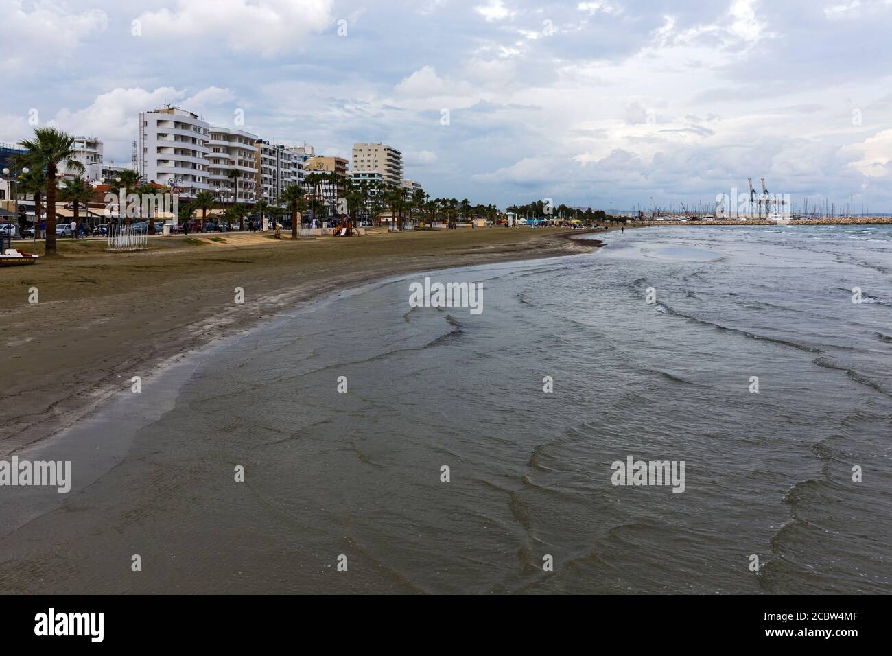 Strandpromenade, Hotels, Larnaka, Republik Zypern Stock Photo