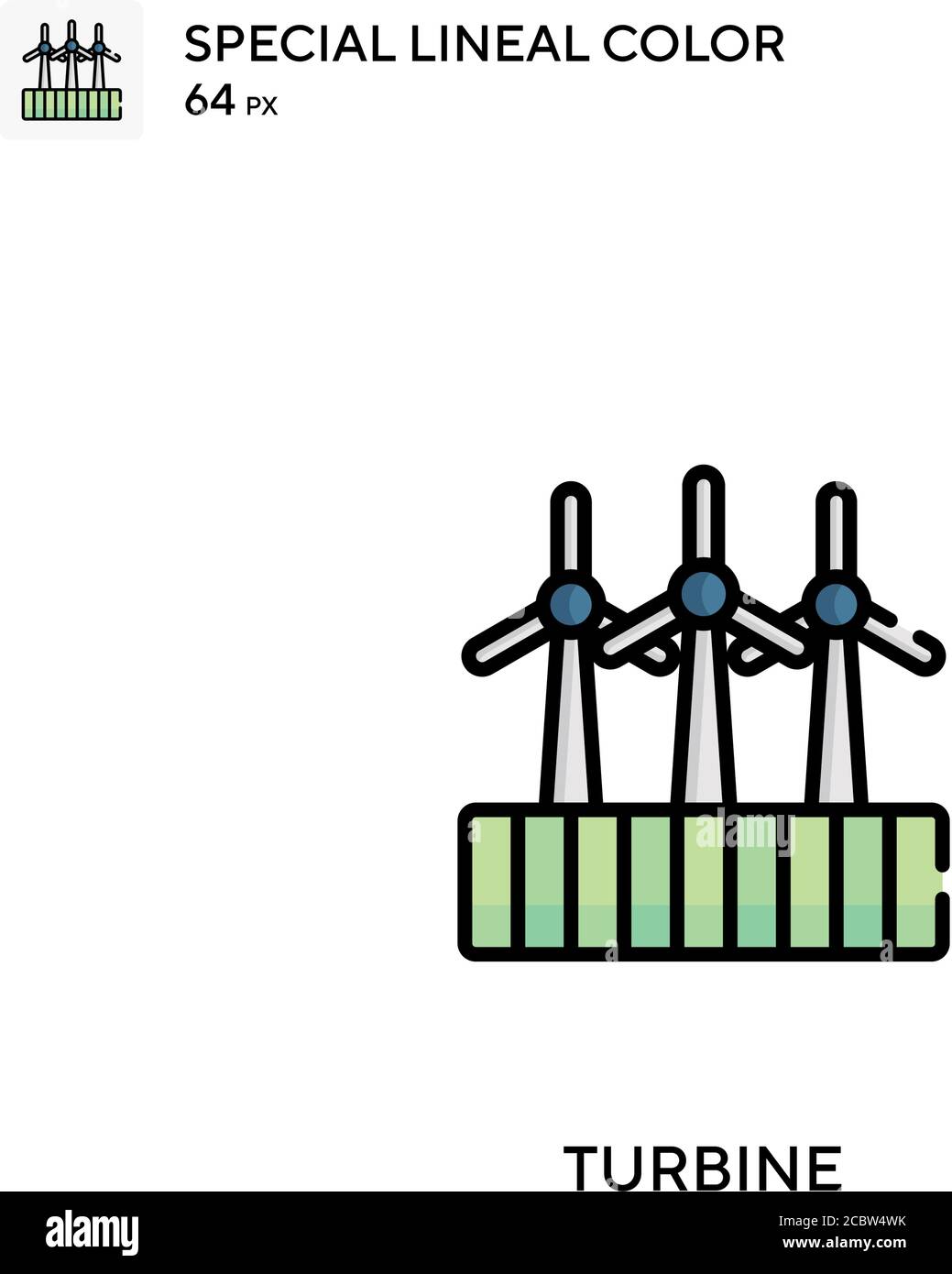 Turbine Special lineal color vector icon. Turbine icons for your ...