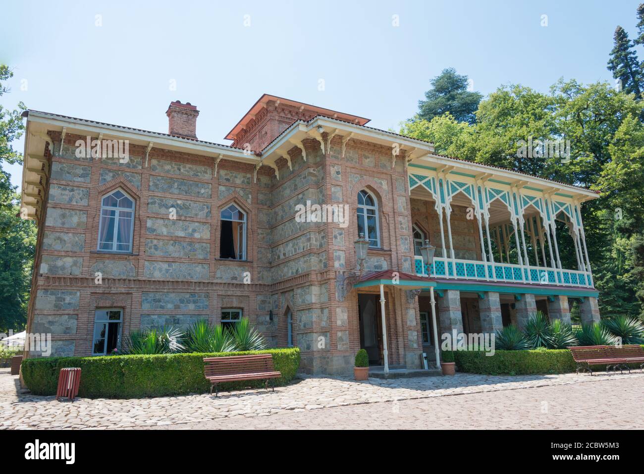 Telavi, Georgia - House Museum of Alexander Chavchavadze. a famous Historic site in Telavi, Kakheti, Georgia. Stock Photo