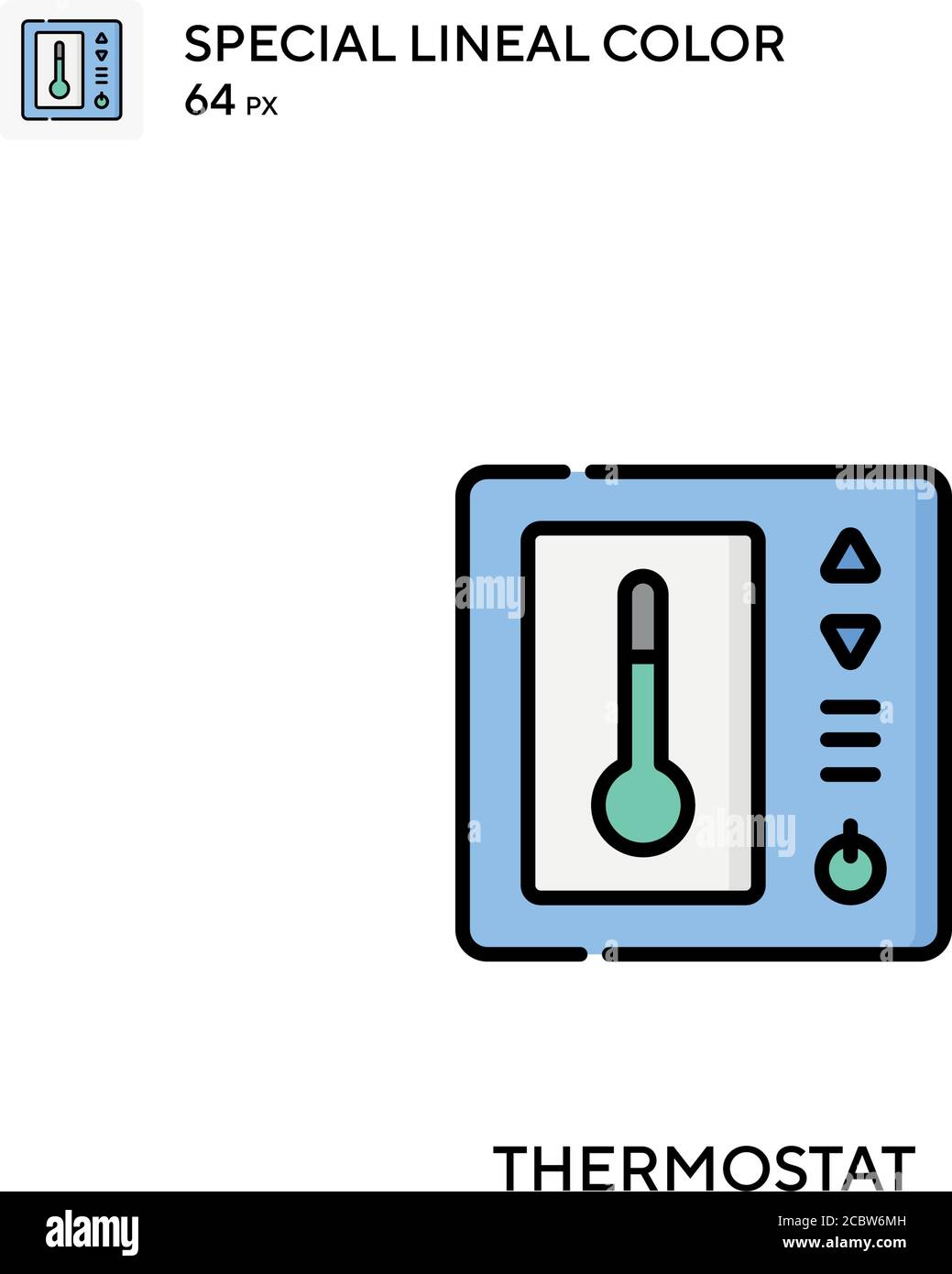 Thermostat Special lineal color vector icon. Thermostat icons for your