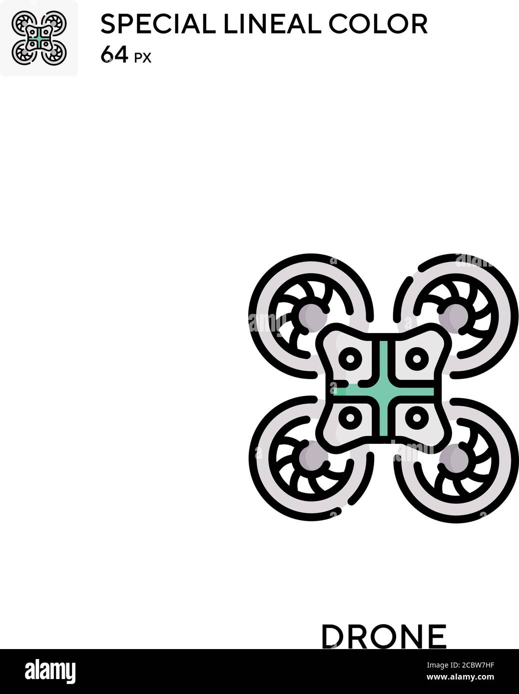 Drone Special lineal color vector icon. Drone icons for your business ...