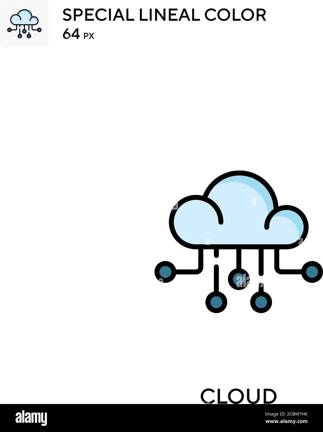 Cloud Special lineal color vector icon. Cloud icons for your business ...