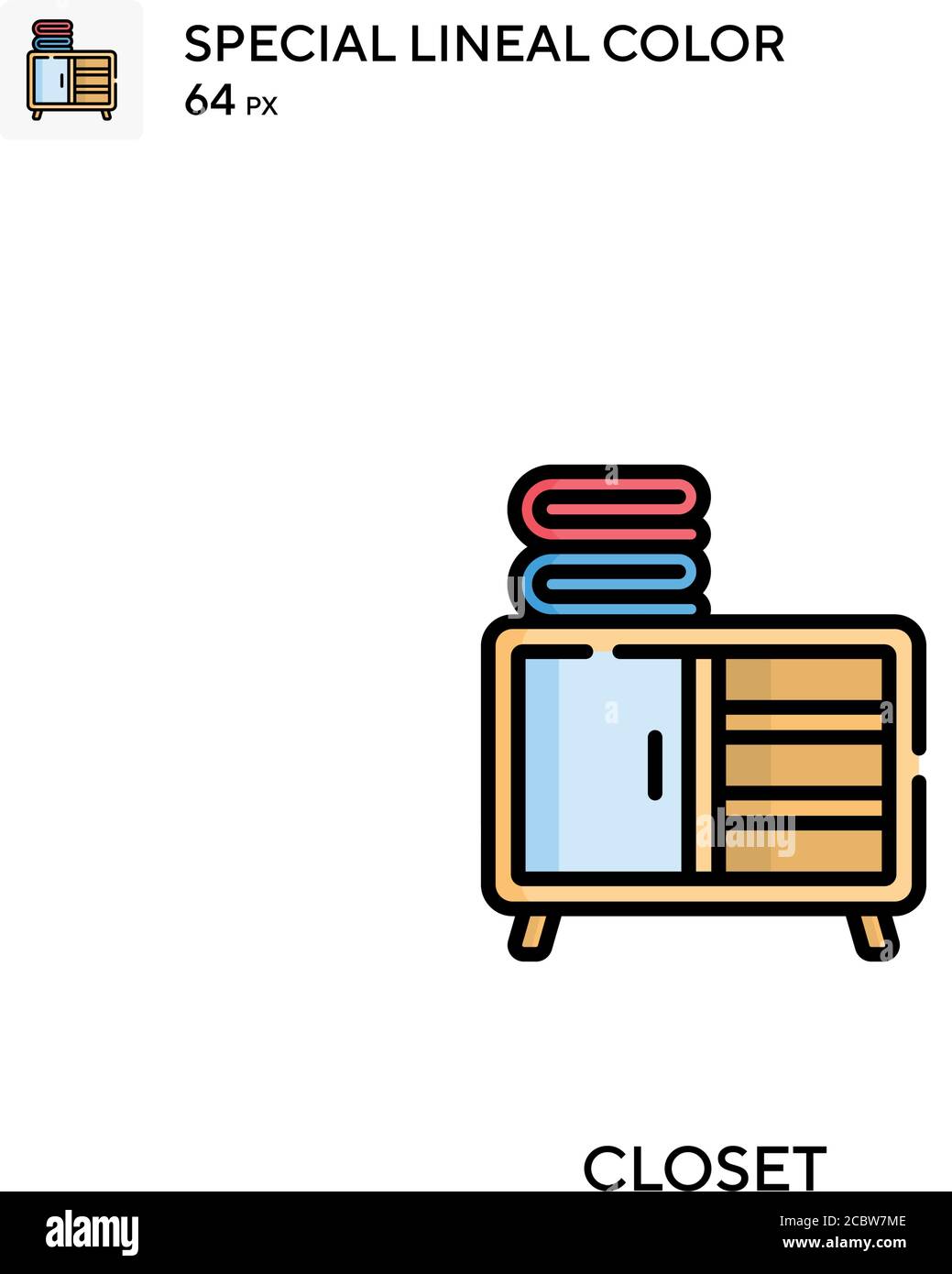 Closet Special lineal color vector icon. Closet icons for your business ...