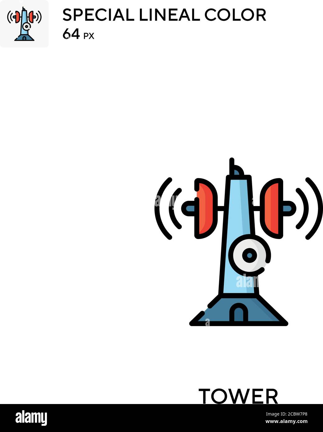 Tower Special lineal color vector icon. Tower icons for your business ...