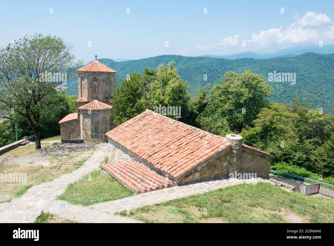 Kvareli, Georgia - Nekresi Monastery. a famous Historic site in Kvareli,  Kakheti, Georgia Stock Photo - Alamy, image size:1300x957