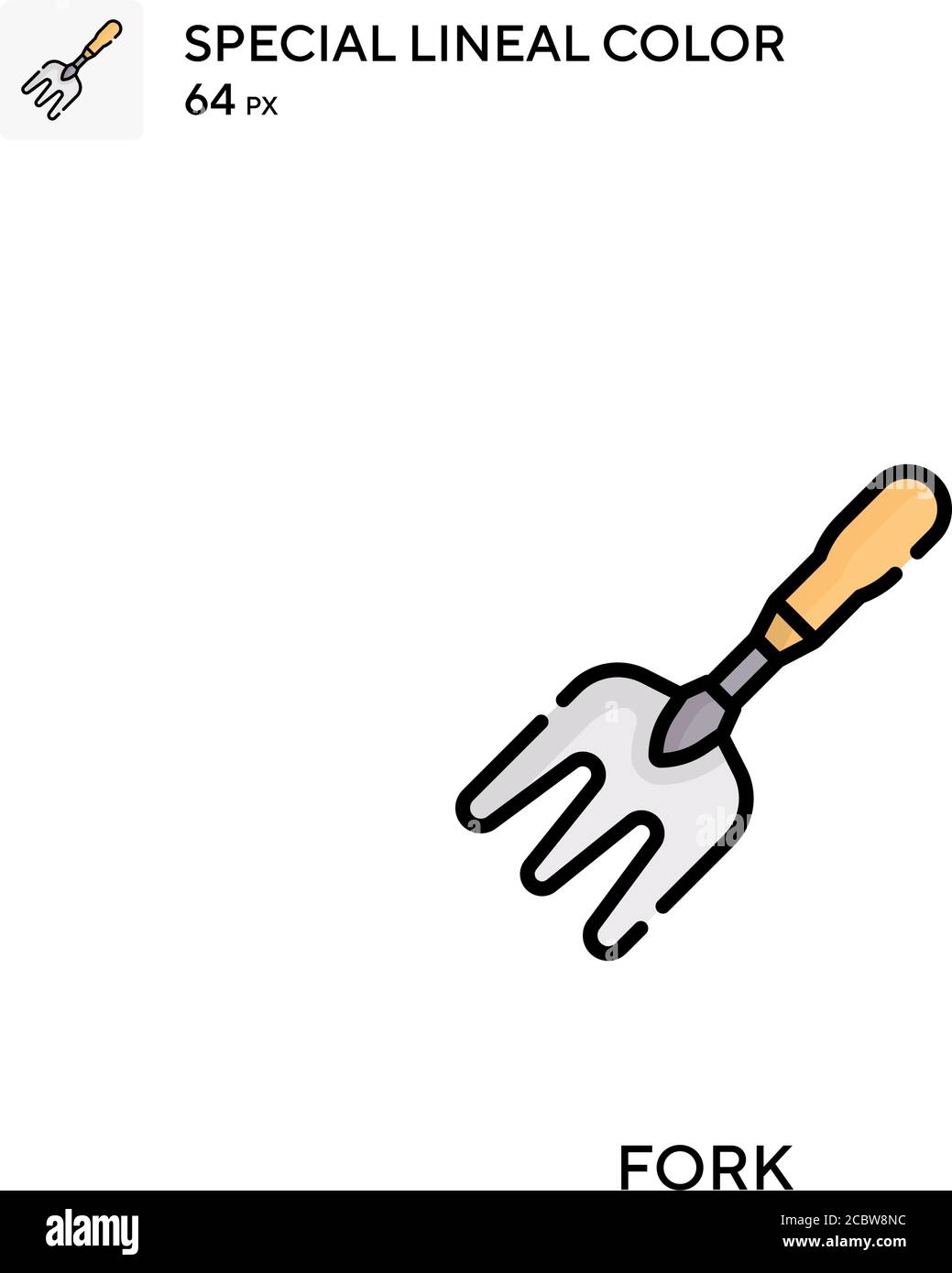 Fork Special lineal color vector icon. Fork icons for your business ...