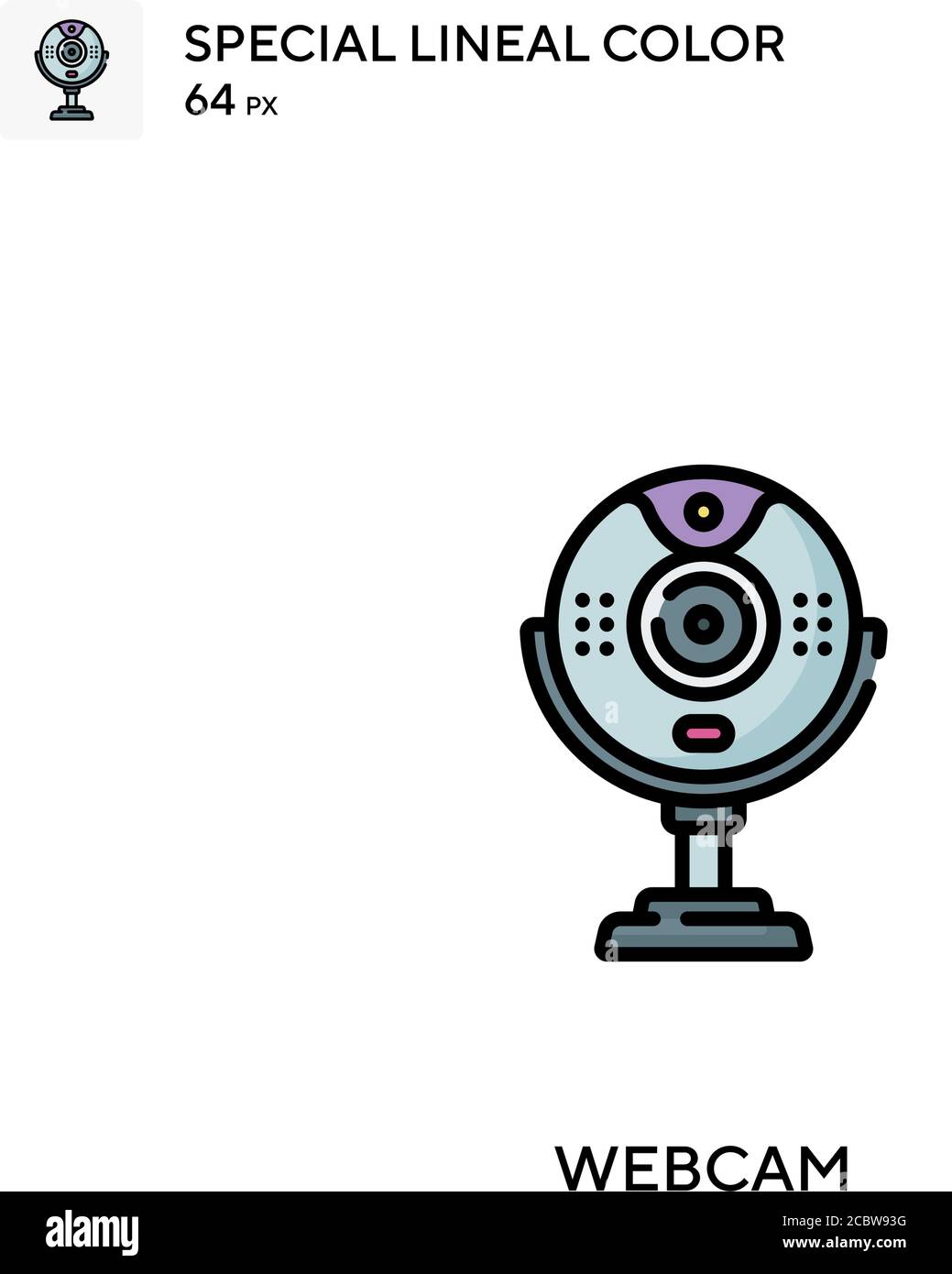Webcam Special lineal color vector icon. Webcam icons for your business ...