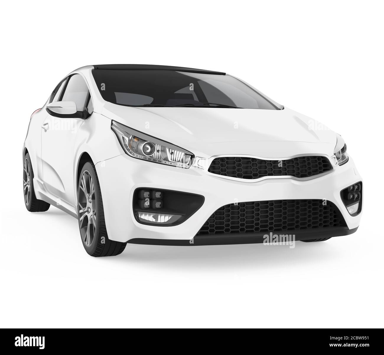 Car Hatchback Isolated Stock Photo Alamy