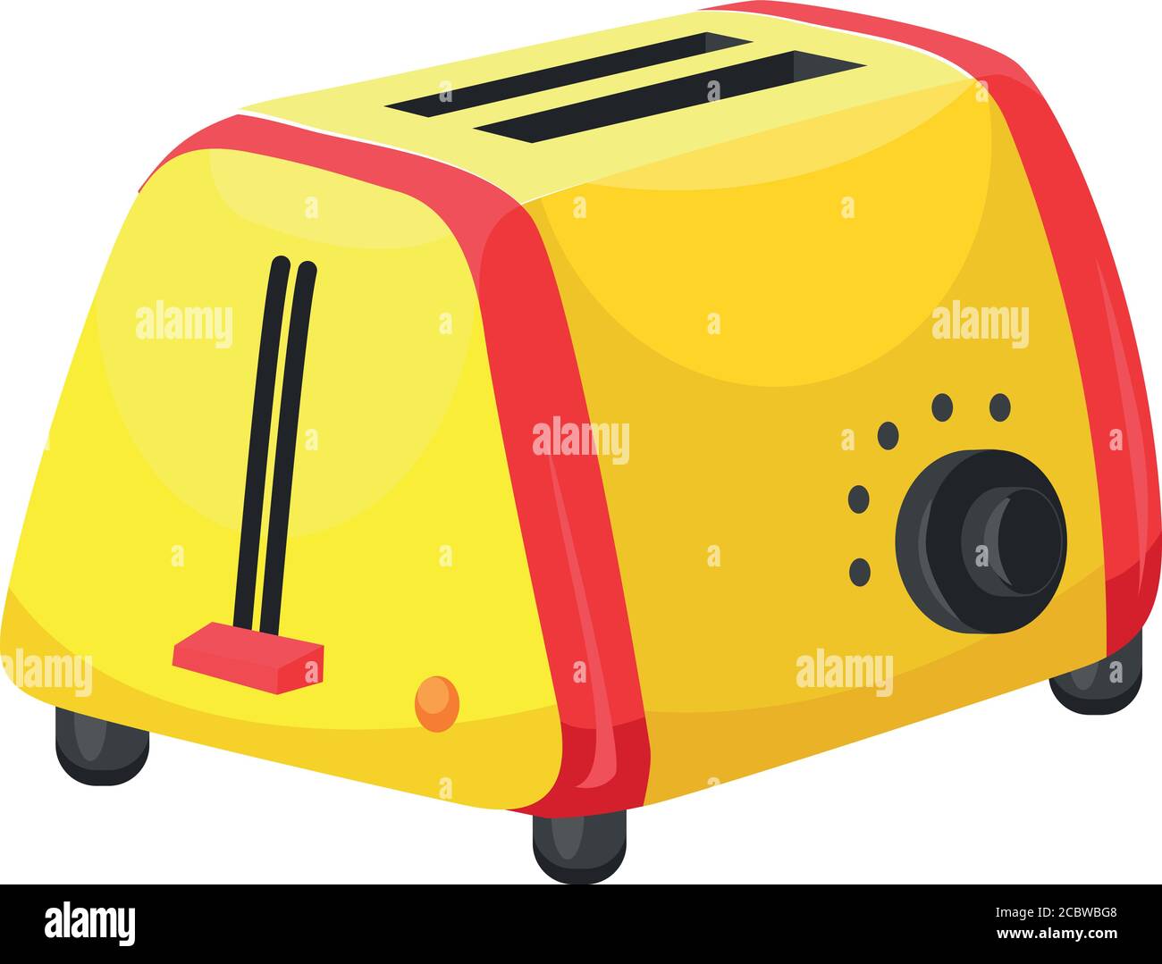 Toaster icon. Cartoon of toaster vector icon for web design isolated on