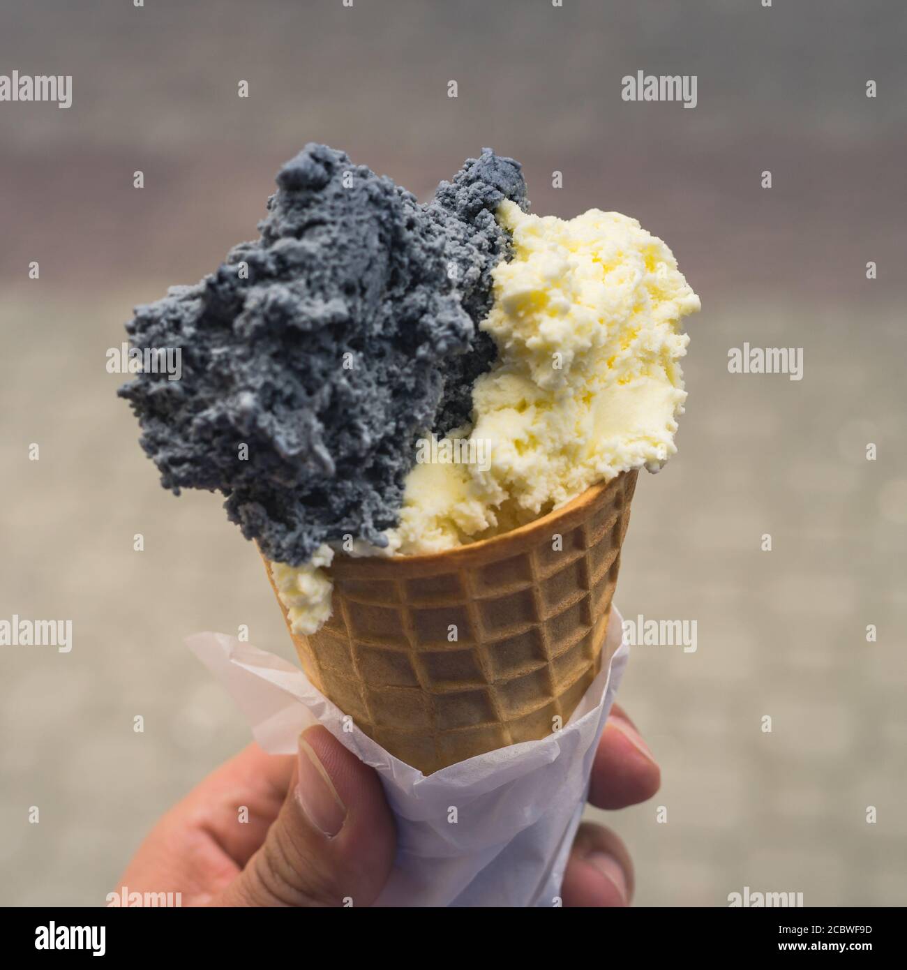 Ice-cream in my hand Stock Photo