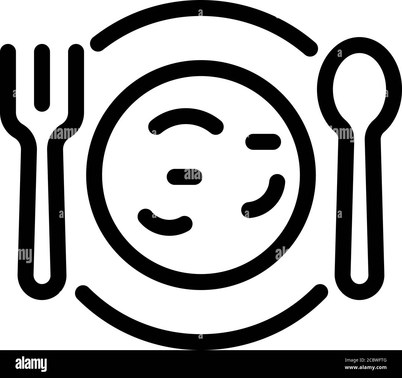Home nursing food icon, outline style Stock Vector