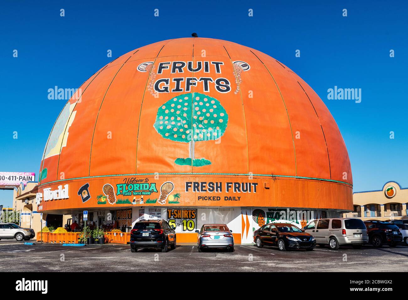 Orange World fruit gifts, Kissimmee, Florida, USA Stock Photo Alamy