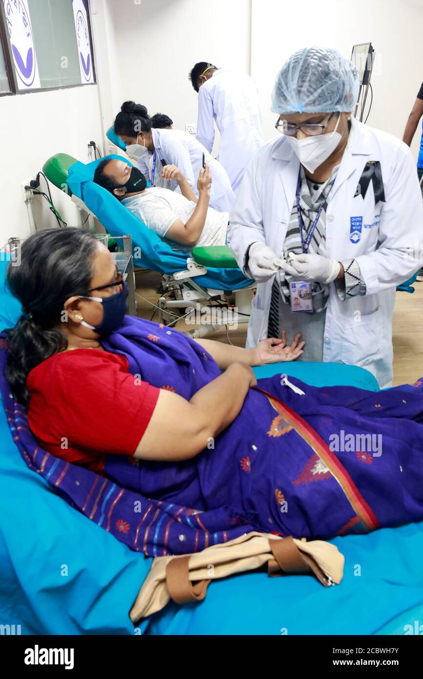 Dhaka, Bangladesh August 15, 2020 Gonoshasthaya Nagar Hospital at Dhanmondi in Dhaka