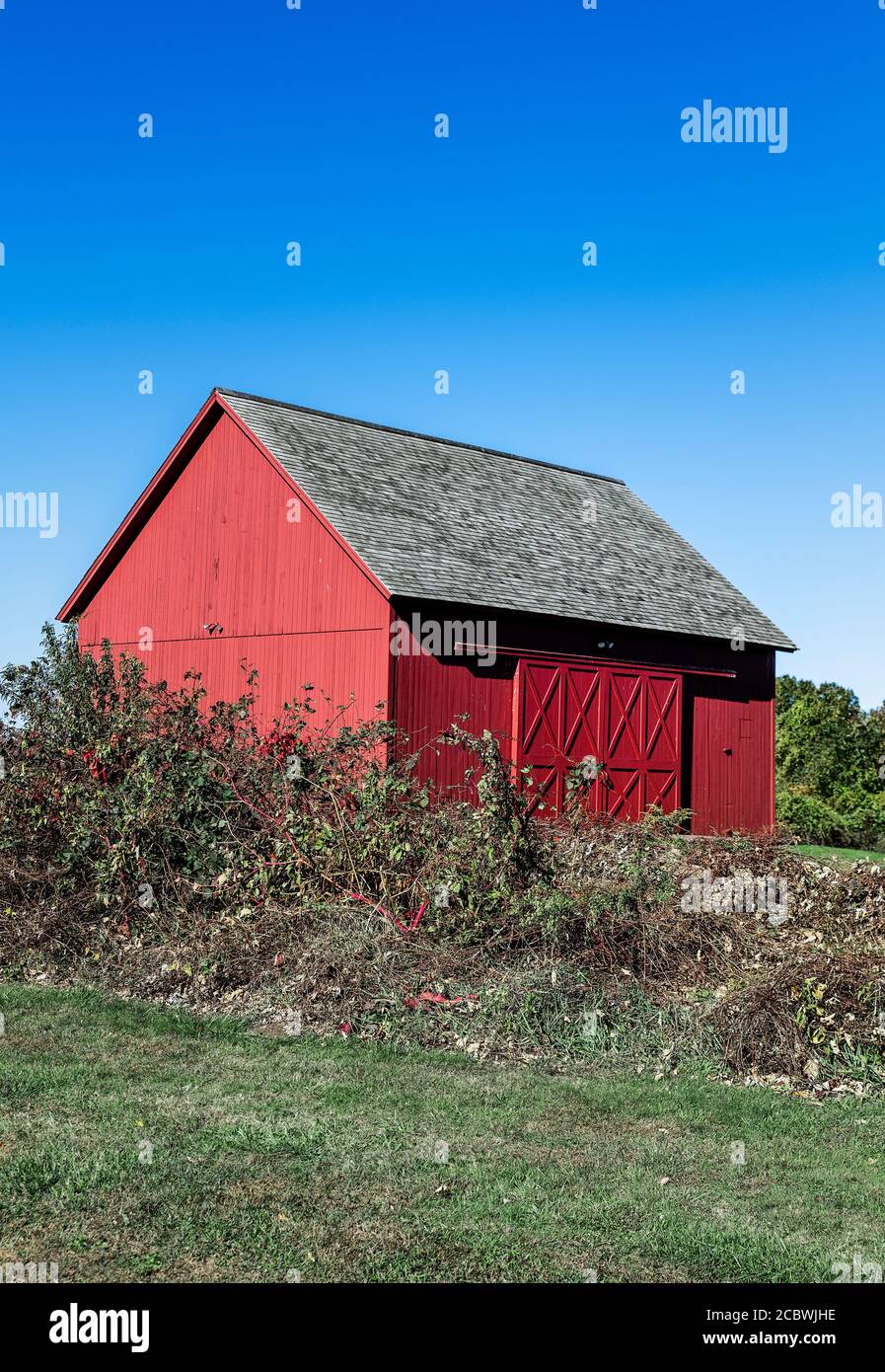 Rustic red barn, Redding, Connecticut, USA Stock Photo Alamy