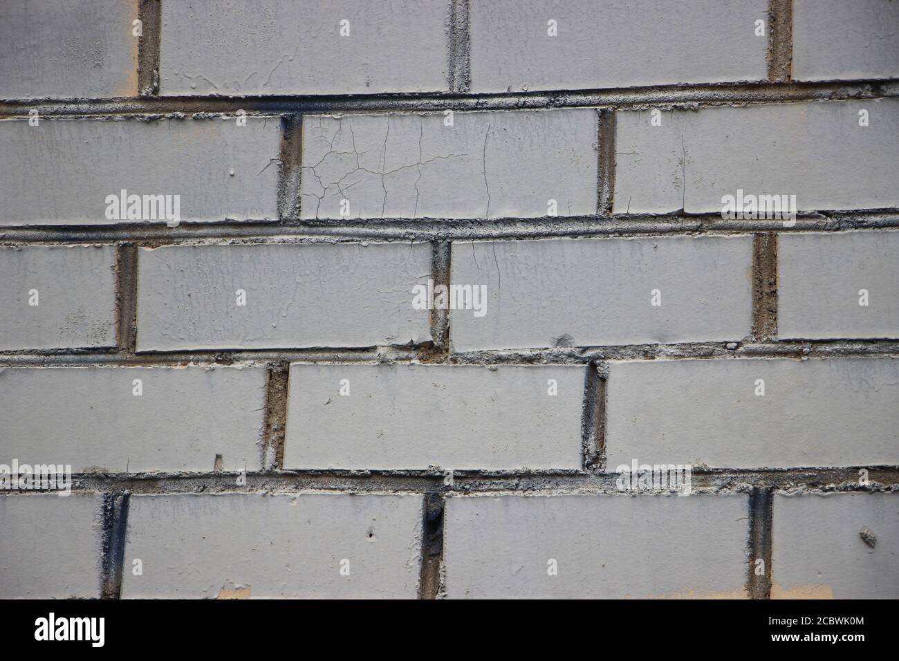 Light grey grunge brick wall background texture Stock Photo - Alamy