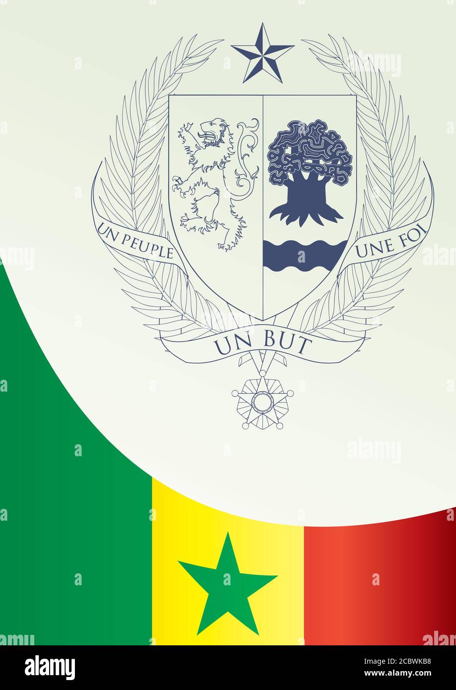 Flag Of Senegal Template For The Award An Official Document With The flag-of-senegal-template-for-the-award-an-official-document-with-the