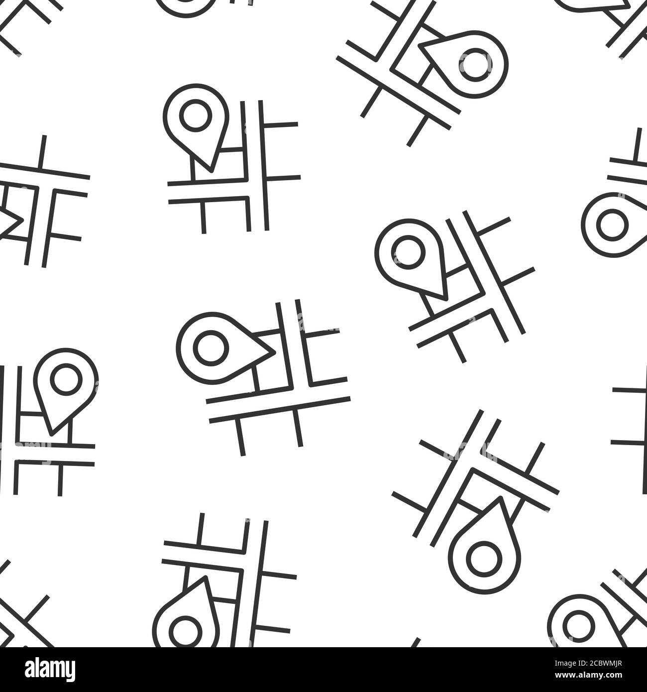 Map pin icon in flat style. gps navigation vector illustration on white ...