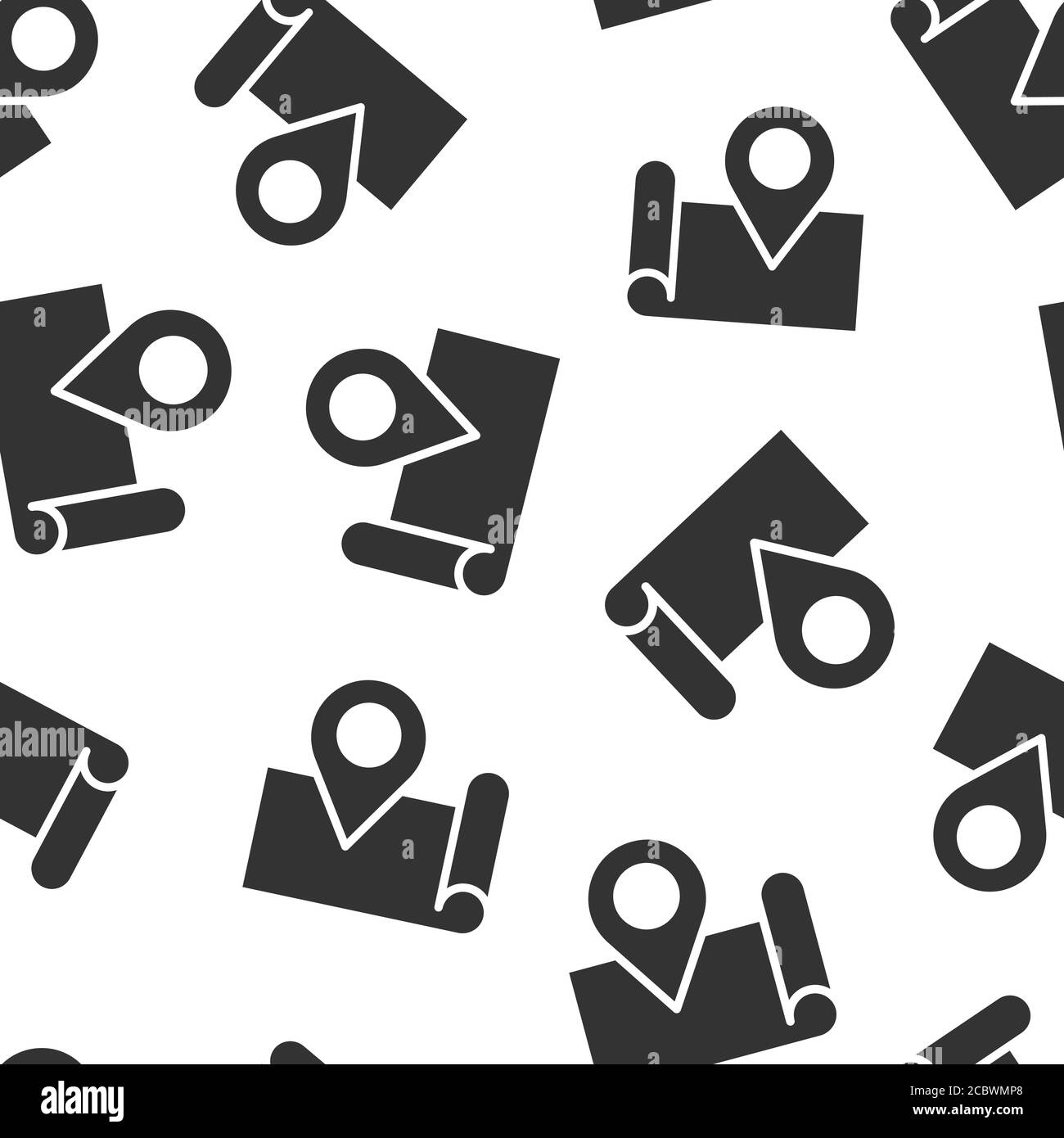 Map pin icon in flat style. gps navigation vector illustration on white ...