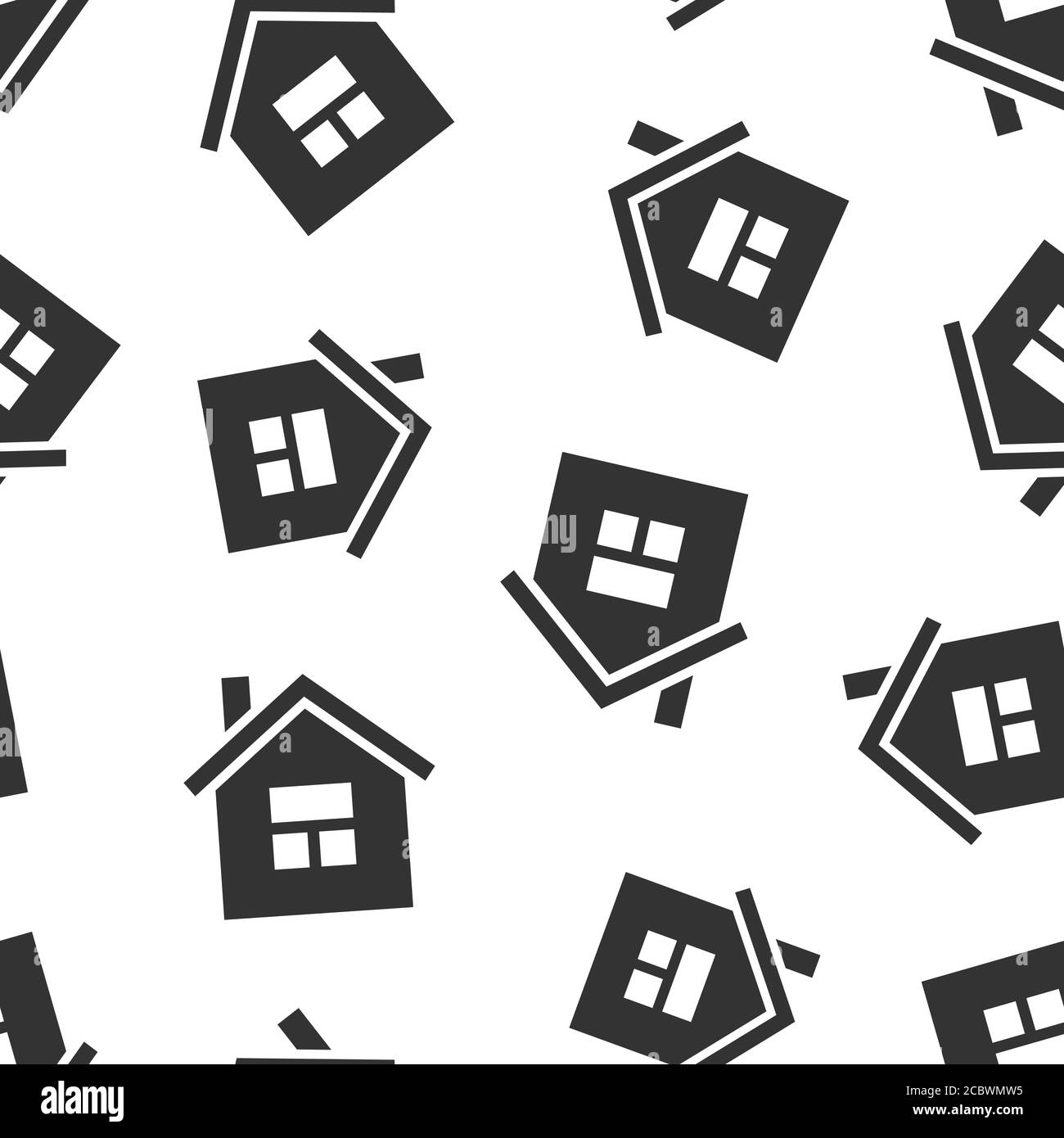 Building icon in flat style. Home vector illustration on white isolated ...