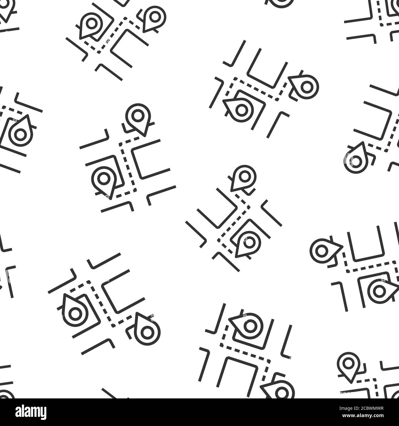Map pin icon in flat style. gps navigation vector illustration on white ...
