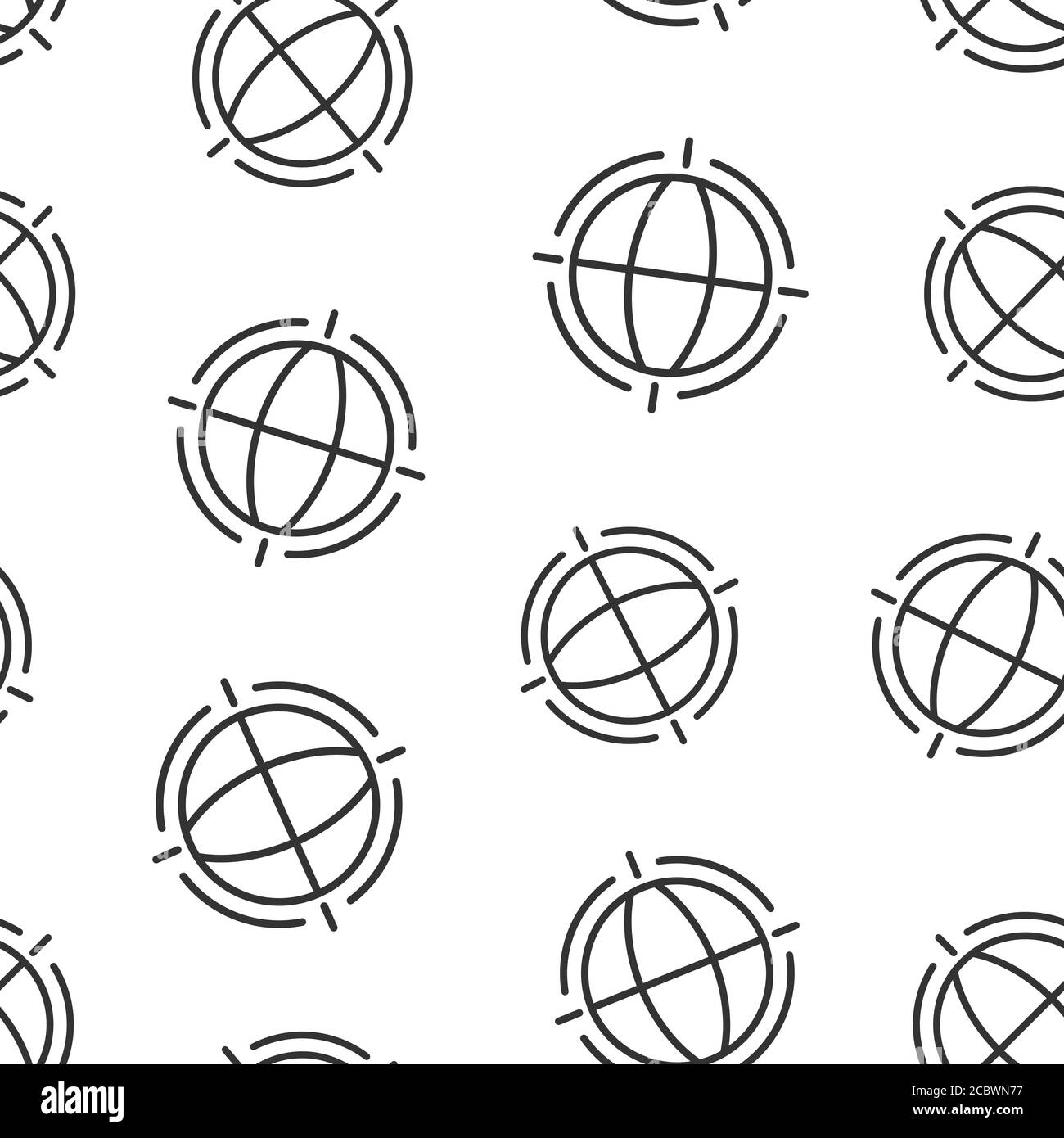 Earth planet icon in flat style. Globe geographic vector illustration ...