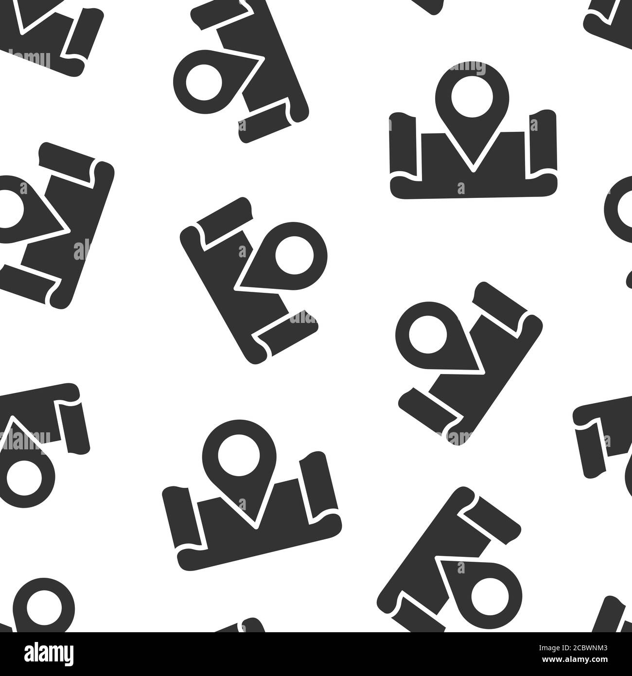Map pin icon in flat style. gps navigation vector illustration on white ...