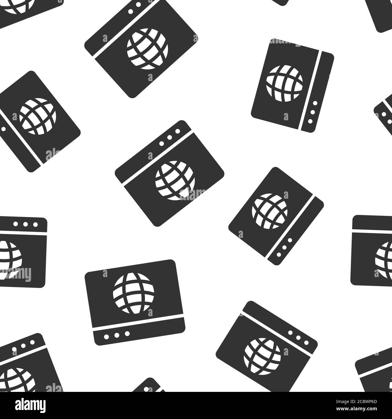 Website domain icon in flat style. Global internet address vector ...