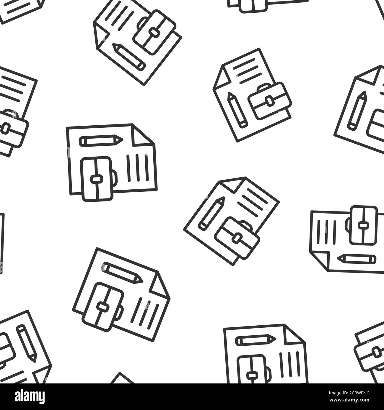Document note with pen icon in flat style. Paper sheet pencil and ...