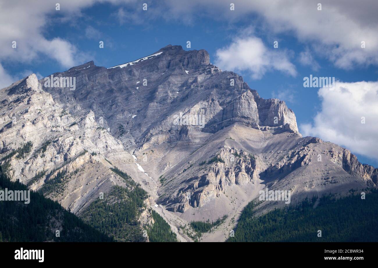 Cascade Mountain Banff Alberta Stock Photo