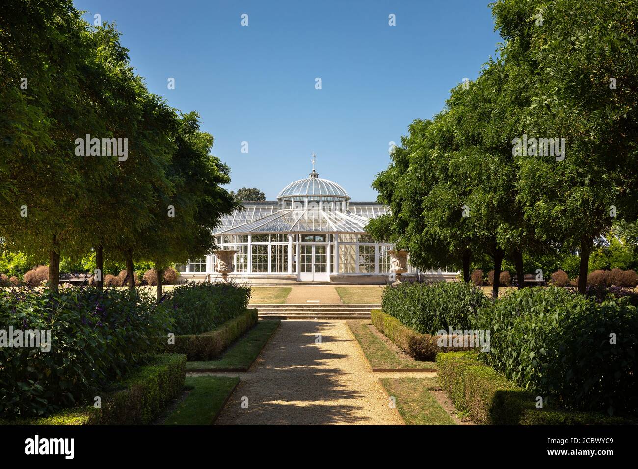 The conservatory in Chiswick House and Gardens Stock Photo