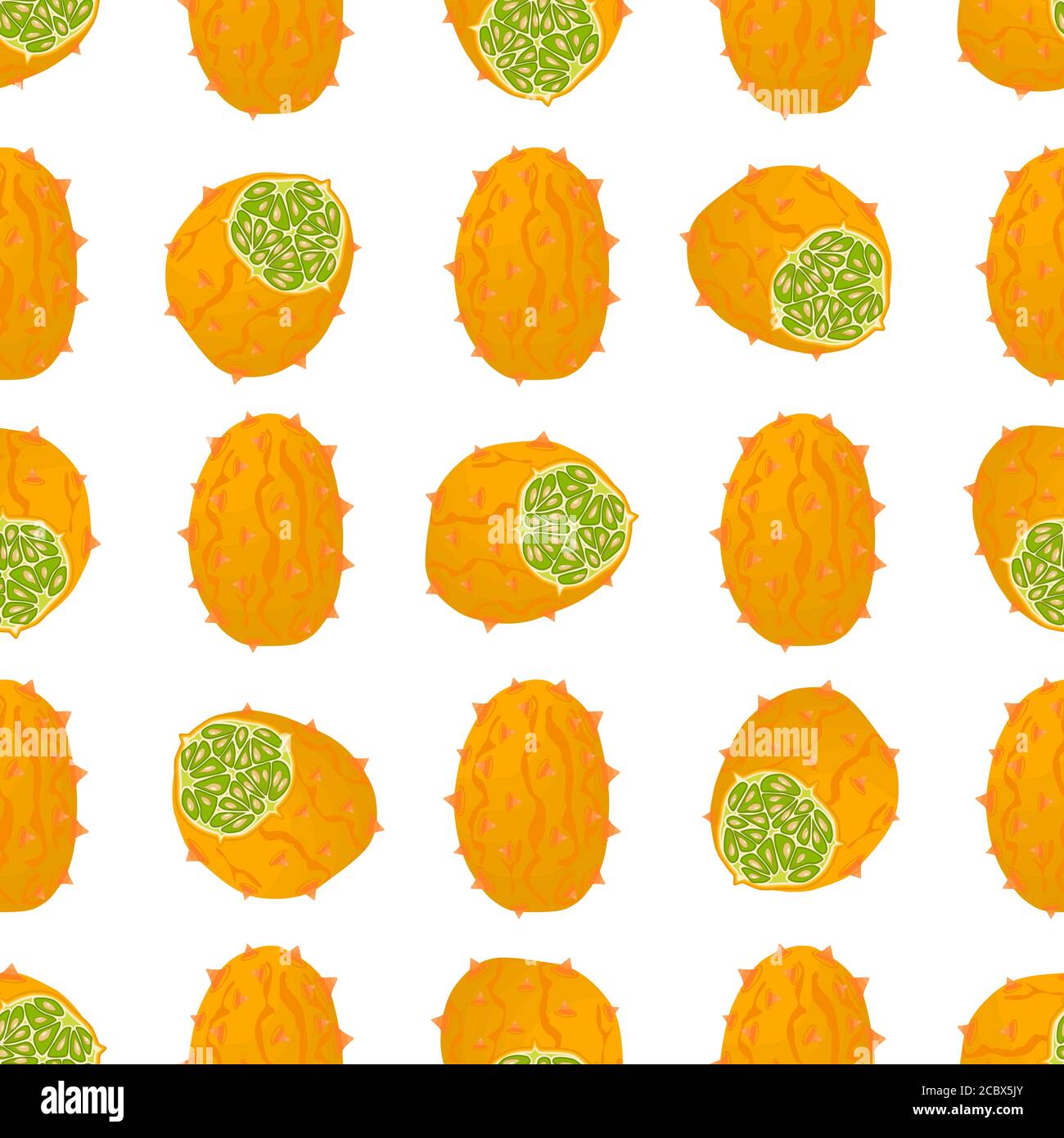 Kiwano cucumis metuliferus on Stock Vector Images - Alamy