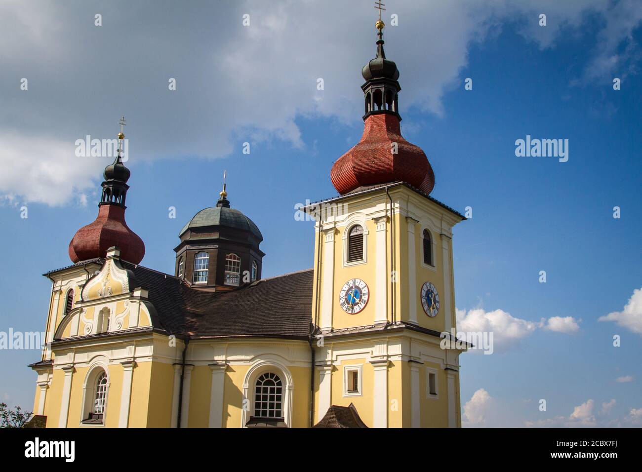 Church of Our Lady of Good Counsel, Dobra Voda, Czech Republic Stock Photo