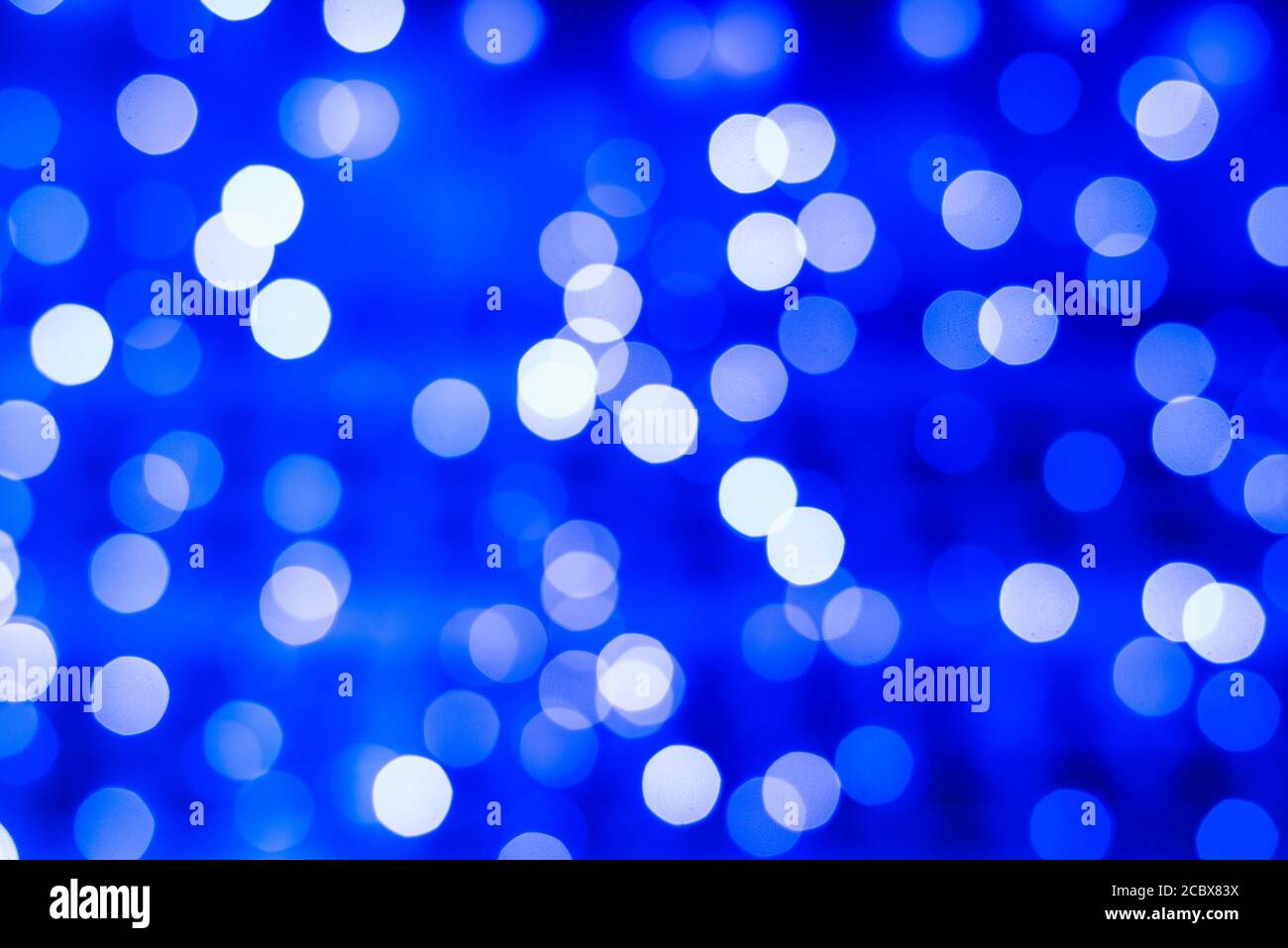 Defocused abstract blue bokeh lights background. Holidays concept Stock ...