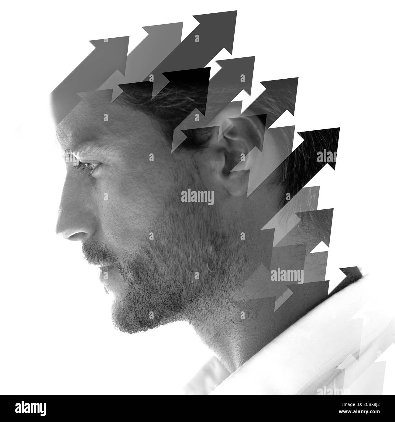 Double exposure portrait money hi-res stock photography and images - Alamy