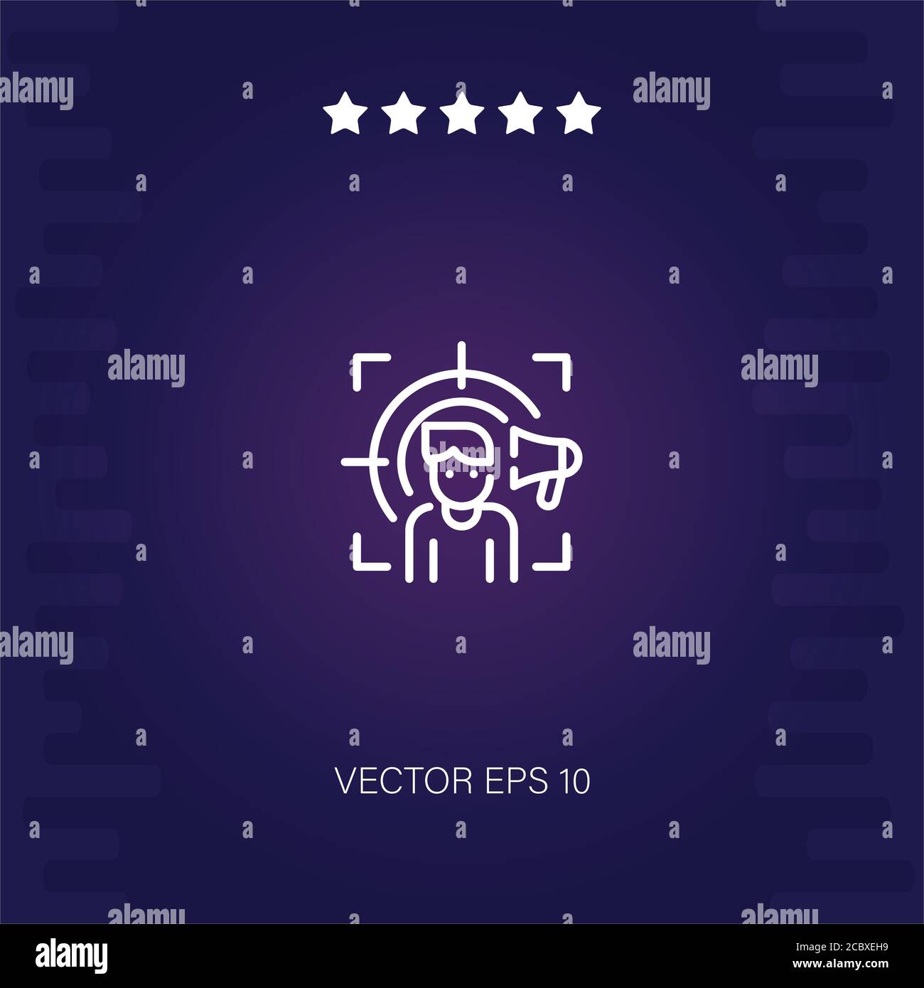 target audience vector icon modern illustration Stock Vector Image ...