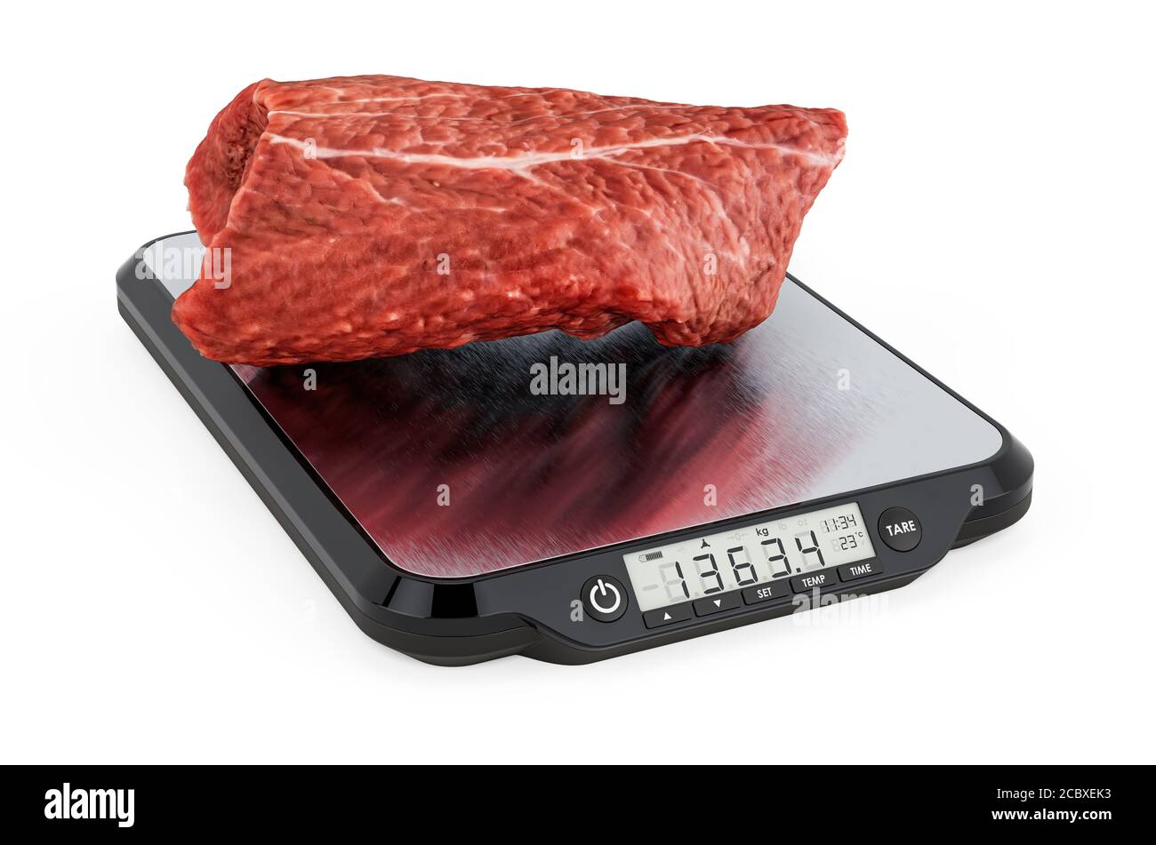 DMI Digital Stainless Steel Kitchen Scale X In, Gray Steak Cooked