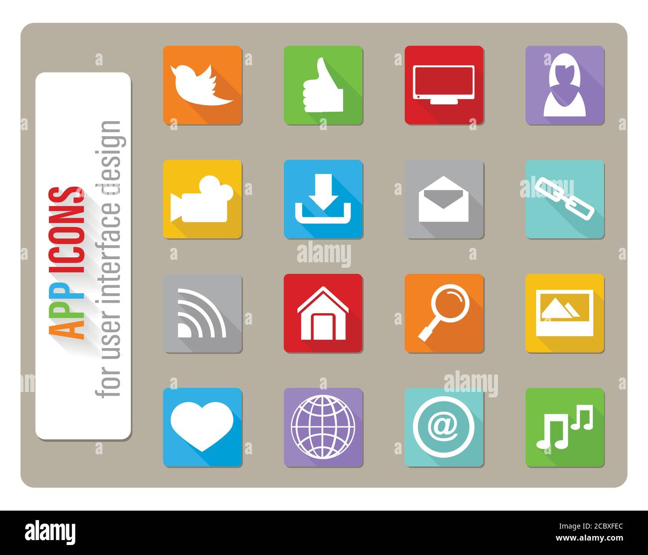 social media icon set Stock Vector Image & Art - Alamy