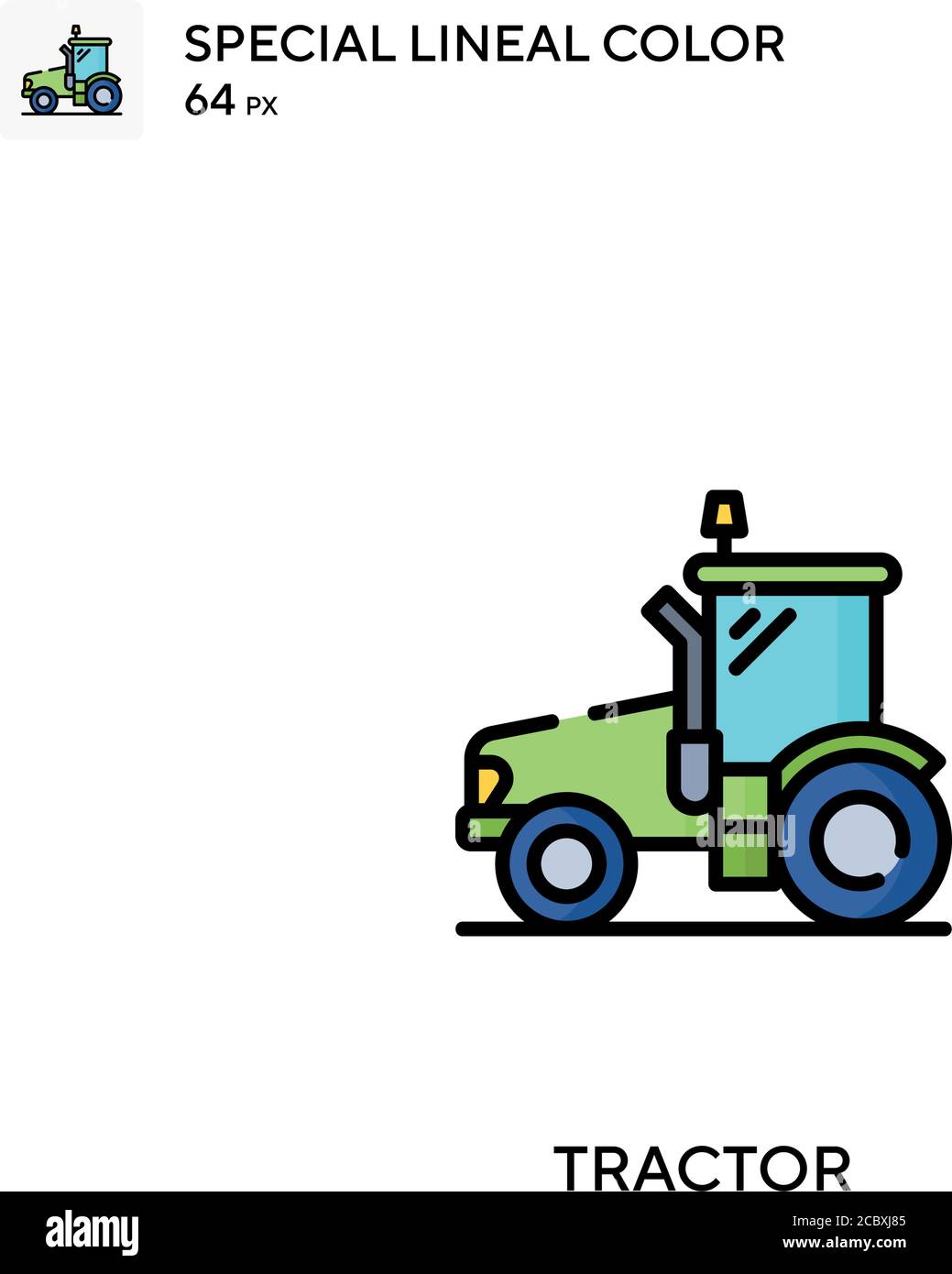 Tractor Special lineal color vector icon. Tractor icons for your ...