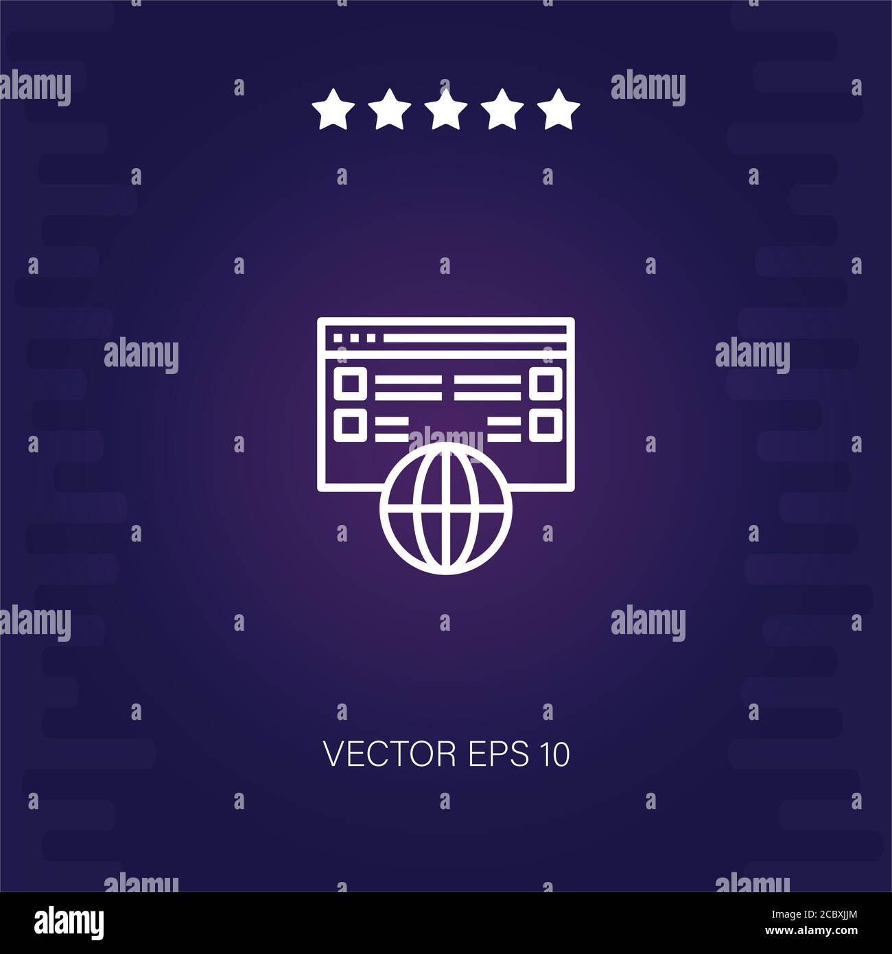 domain registration vector icon modern illustration Stock Vector