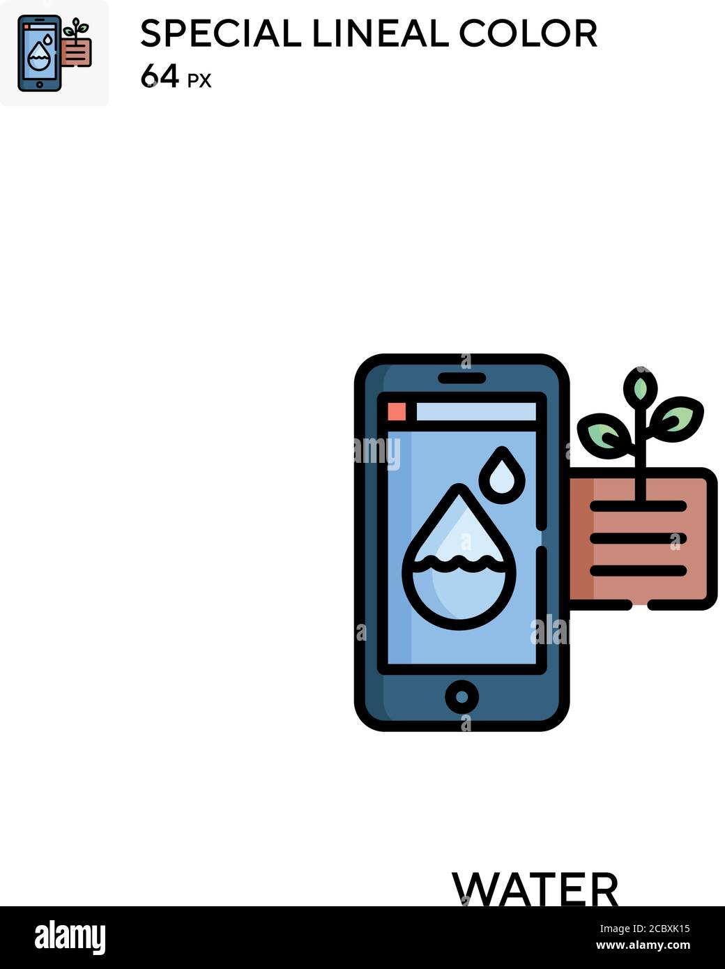 Water Special lineal color vector icon. Water icons for your business ...