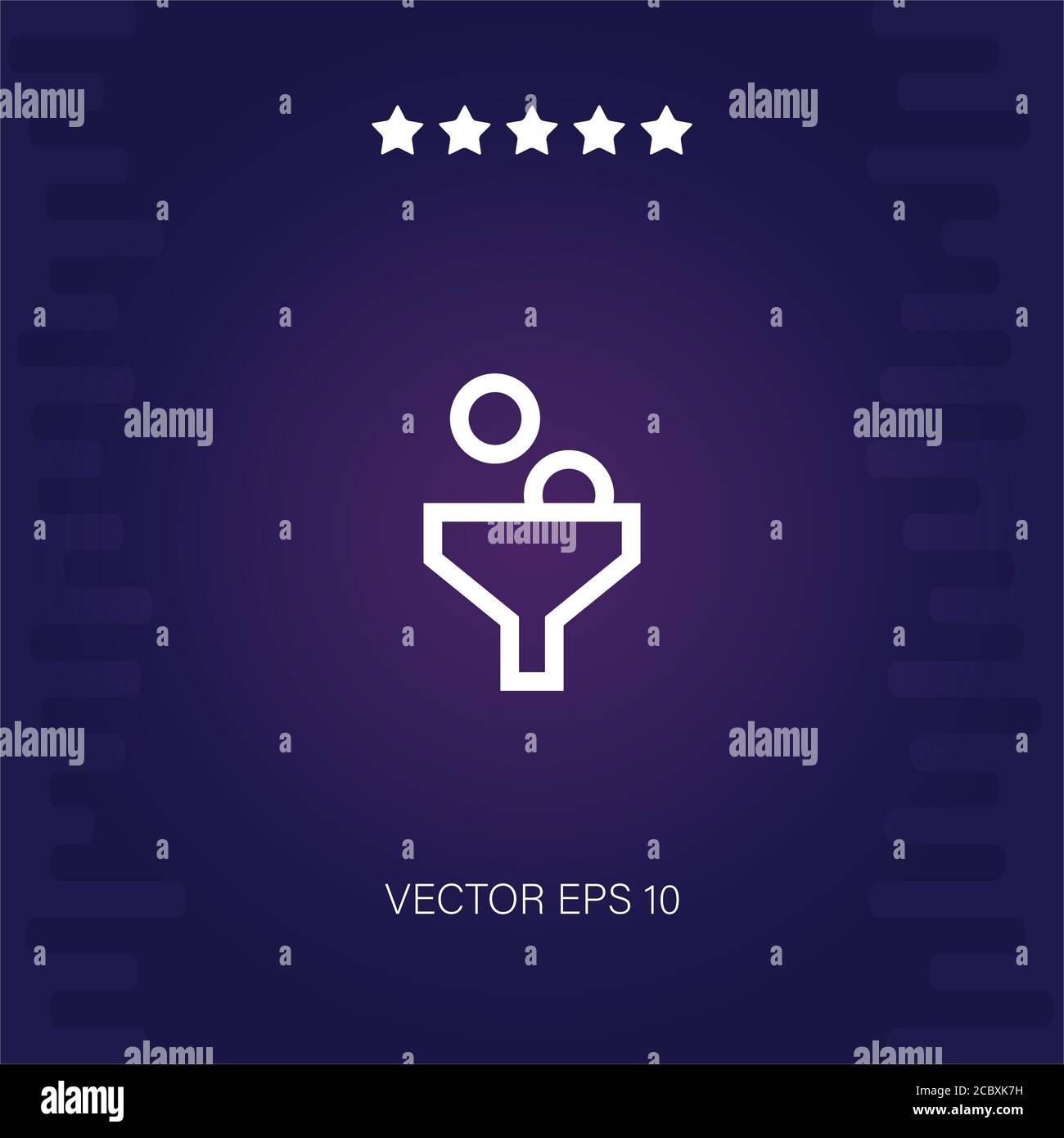 funnel vector icon modern illustration Stock Vector Image & Art - Alamy