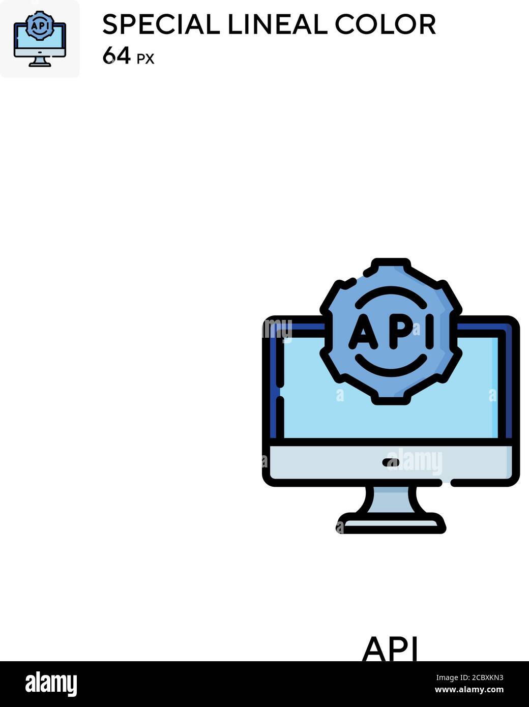 Api Special lineal color vector icon. Api icons for your business ...