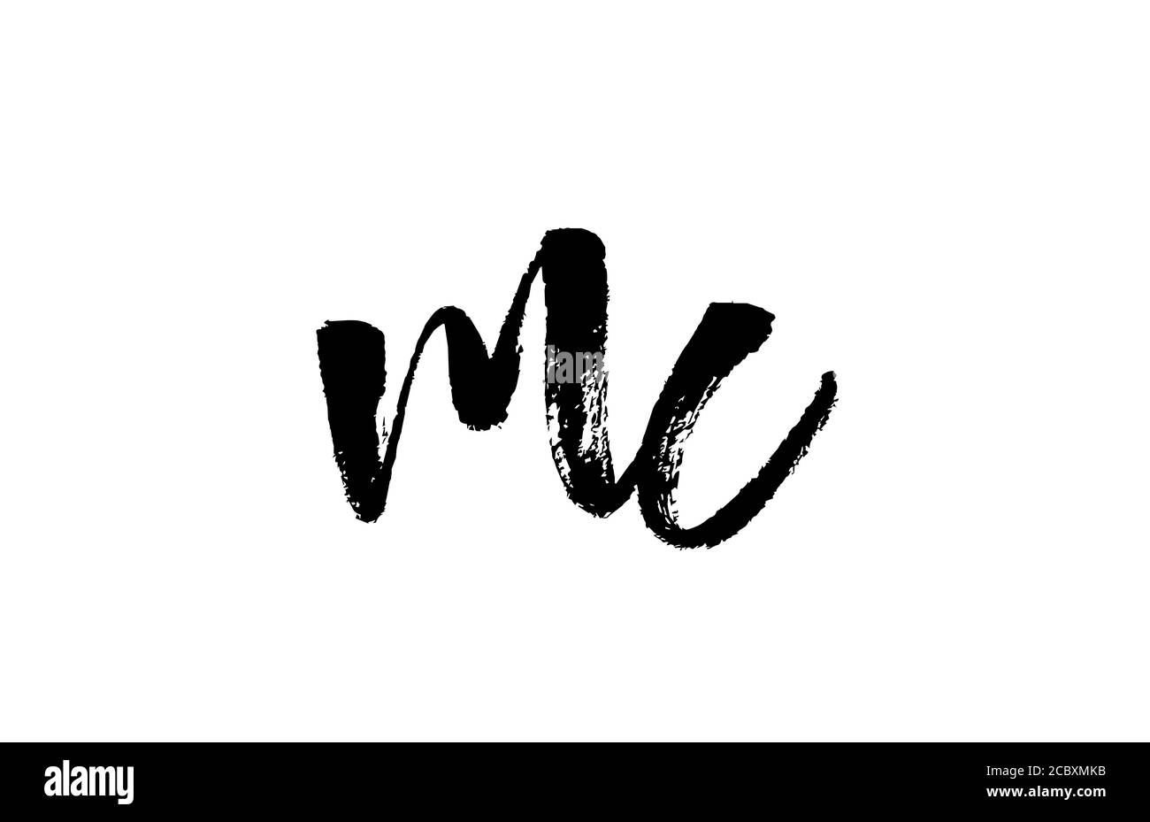 MC M C alphabet letter logo icon combination. Grunge handwritten vintage  design. Black white color for company and business Stock Vector Image & Art  - Alamy