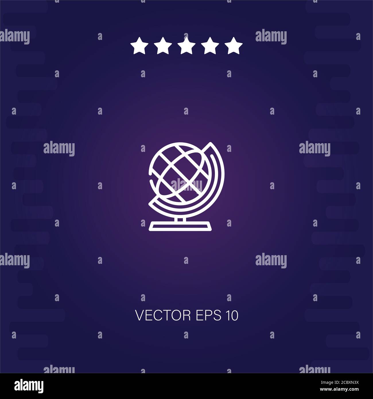 earth globe vector icon modern illustration Stock Vector Image & Art ...